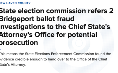 From Fox 61: State Is Investigating Bridgeport Ballot Fraud